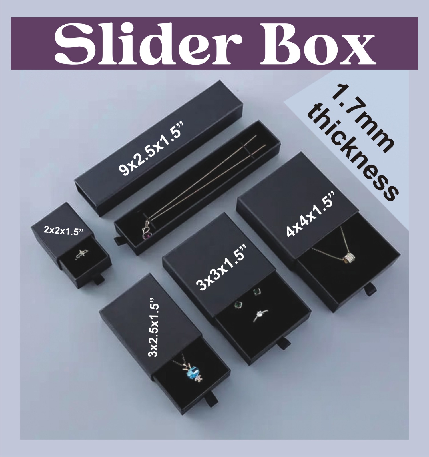 Sliding  Jewellery Box Manufacturer 